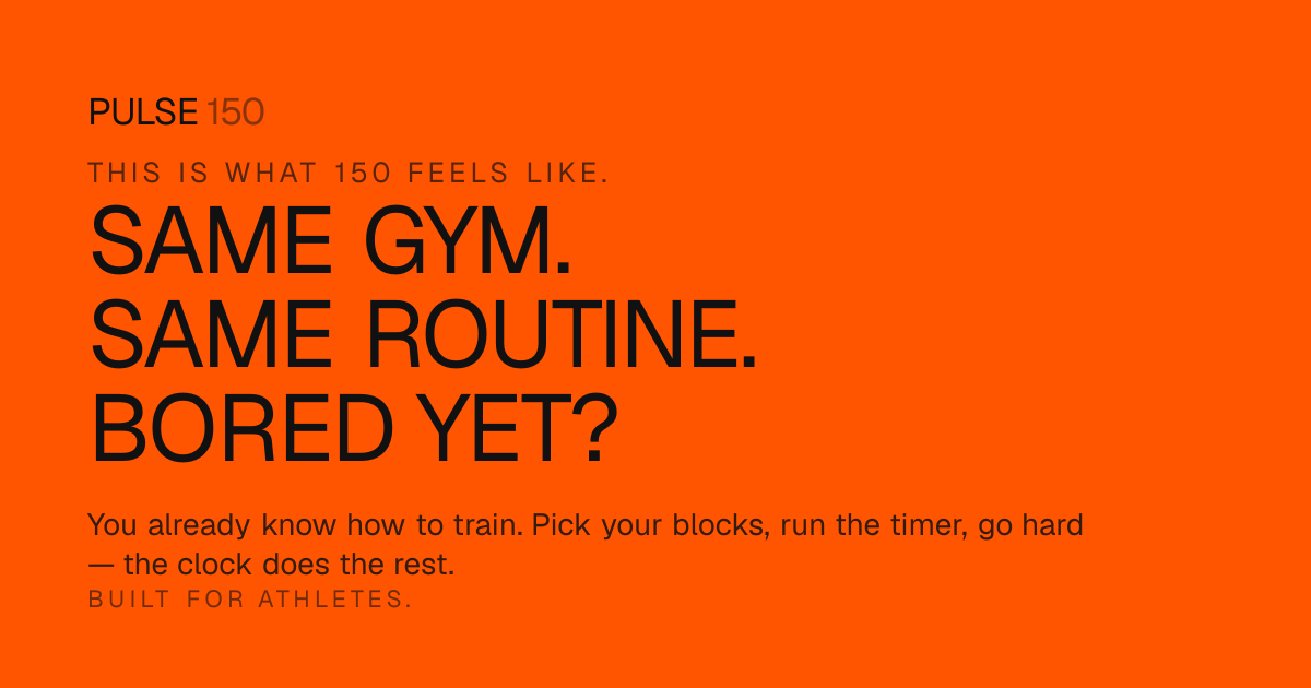 Pulse150 — This is what 150 feels like.